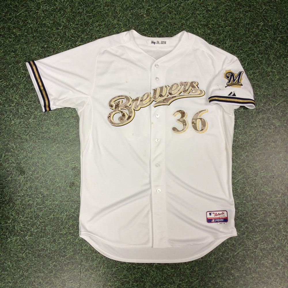 Brewers Charity Auction Jerry Narron 2014 Memorial Day GameUsed