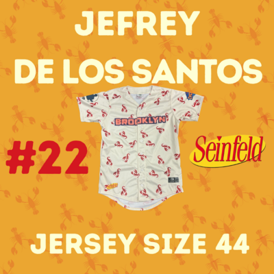 #22 Jefrey De Los Santos Game Used Seinfeld Jersey (Size 44)