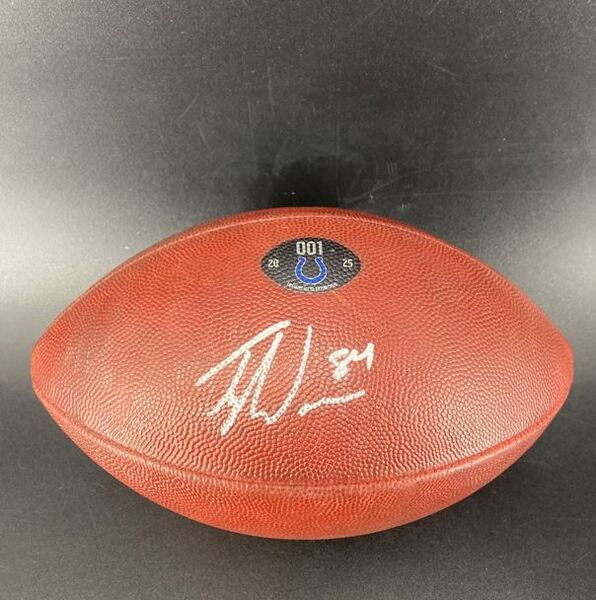International Games - Colts Tyler Warren Signed Game Used Football (2025...