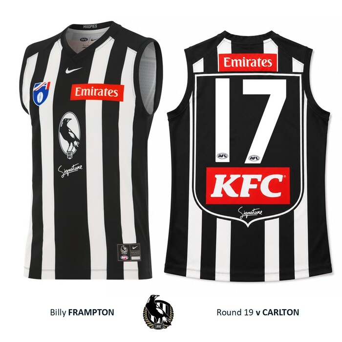 Photo of Billy Frampton #17 Collingwood 2026 Retro Guernsey Guernsey