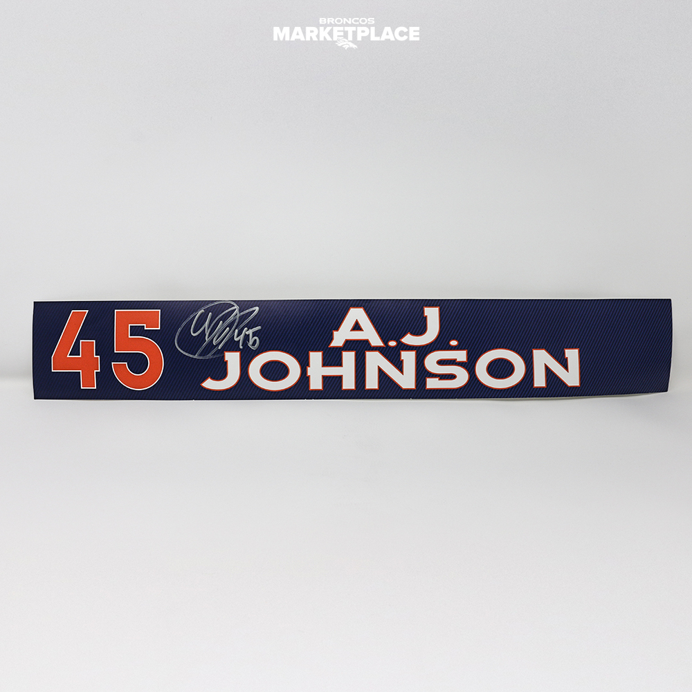 Alexander Johnson Autographed Locker Name Plate