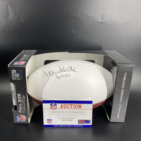 HOF - Steelers Donnie Shell Signed Panel Ball with HOF Logo and "HO...