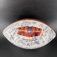 NFL - Saints Multi Sign Super Bowl XLIV Panel Ball Signed By Over 25 Pla...