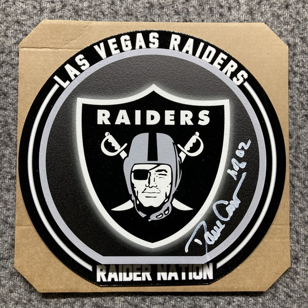 HOF - Raiders Dan Casper Signed Small Hex Head