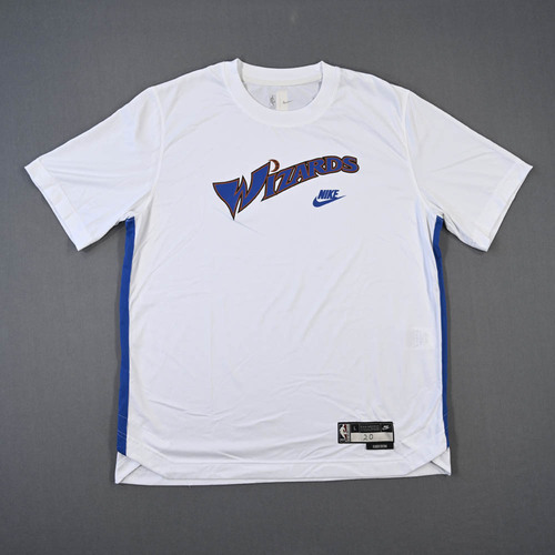 Image of Nunn, Kendrick - Washington Wizards - Game-Issued City Edition Short-Sleeved Shooting Shirt - 2022-23 NBA Season