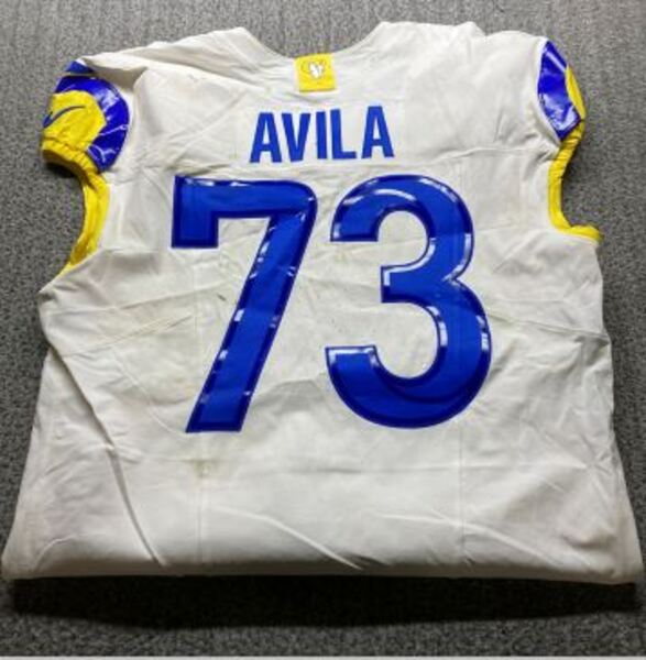 London Games - Rams Steve Avila Game Worn Jersey (10/19/2025) Size 50 Wi...