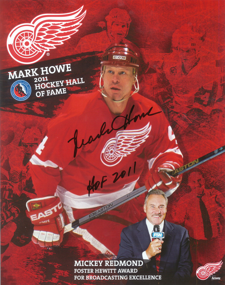 Mark Howe Signed 11x14