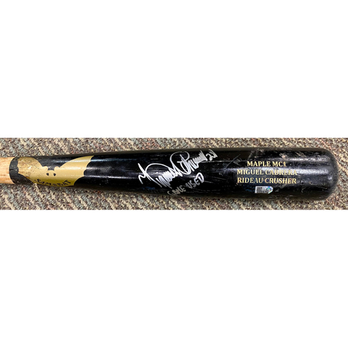 Cabrera Exclusive! Miguel Cabrera Autographed Bat with