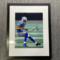 Lions Terrance Holt Signed Framed Photo 8x11