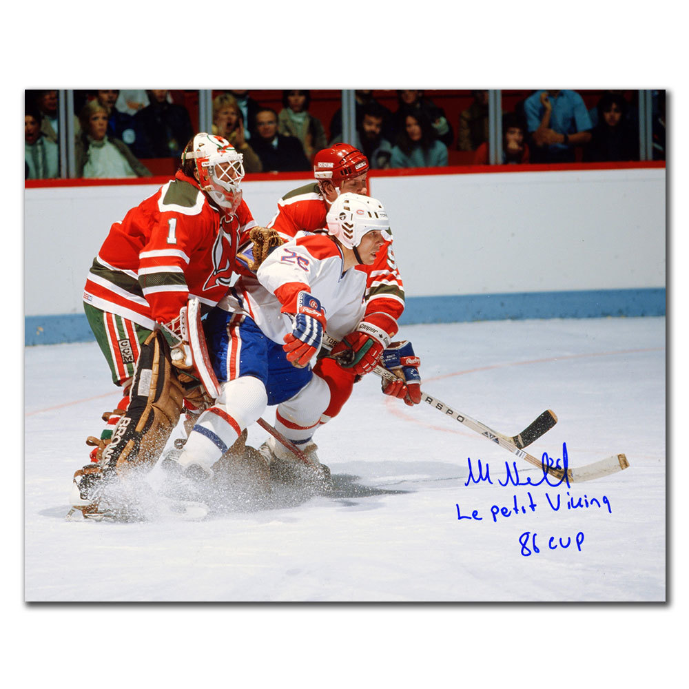 Mats Naslund Montreal Canadiens LE PETIT VIKING Autographed 11x14