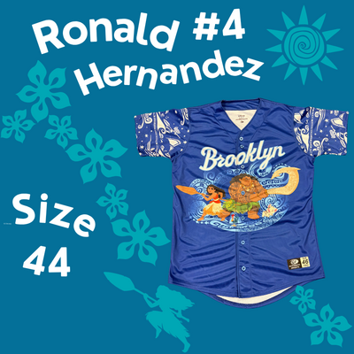 #4 Ronald Hernandez Game Used Moana Jersey (Size 44)