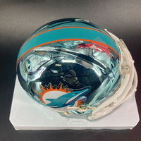 Dolphins - Kiko Alonso Signed Chrome Mini Helmet