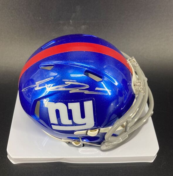 NFL - Giants Jaxon Dart Signed Mini Helmet