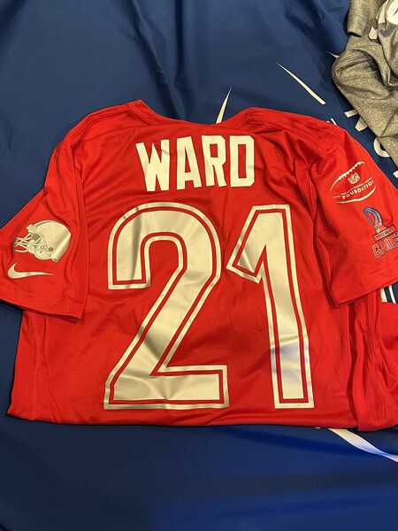 Pro Bowl Games - Browns Denzel Ward Practice Worn Shirt - Worn 2.2.26