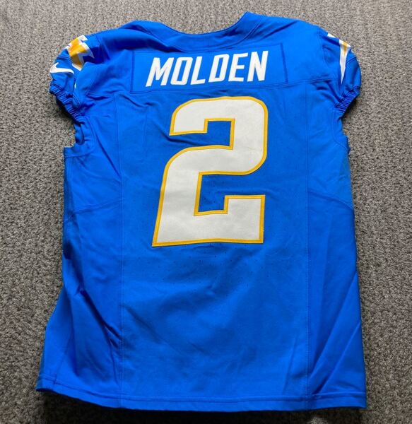 Sao Paulo Game - Chargers Elijah Molden Game Worn Jersey (9/05/2025) Siz...
