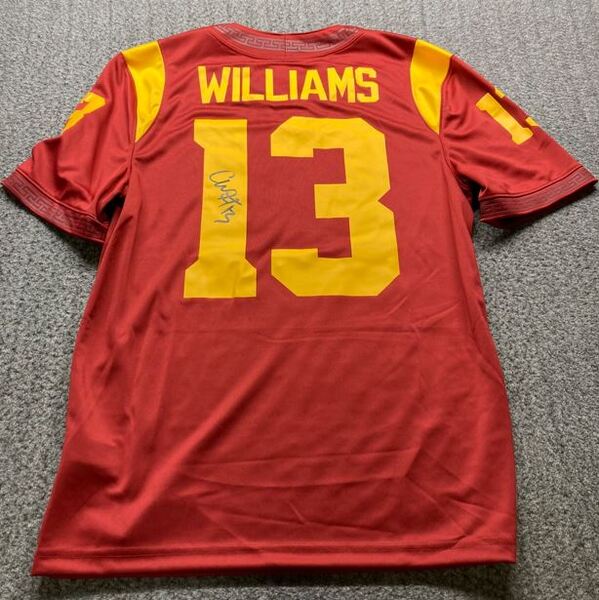 NFL - Bears Caleb Williams Signed Replica USC Jersey Size Small