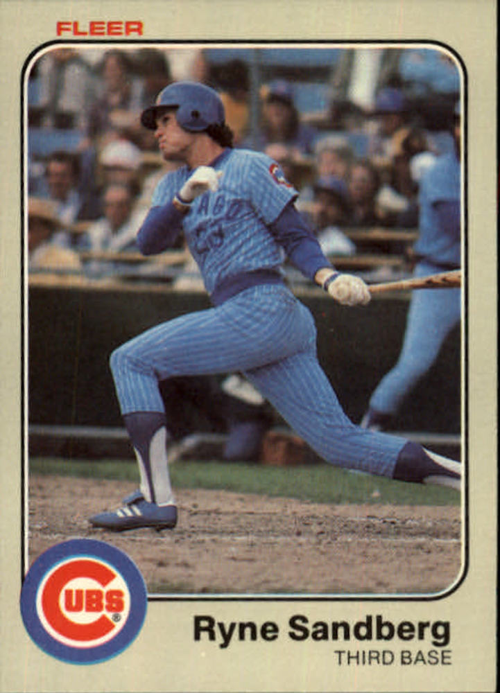 1983 Fleer #507 Ryne Sandberg Rookie Card -- Hall of Famer