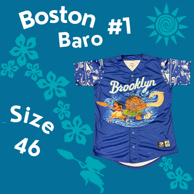 #1 Boston Baro Game Used Moana  Jersey (Size 46)