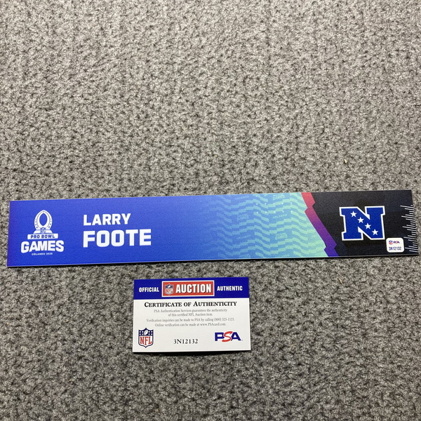 NFL - Steelers Larry Foote 2025 Pro Bowl Games Nameplate 1 of 1