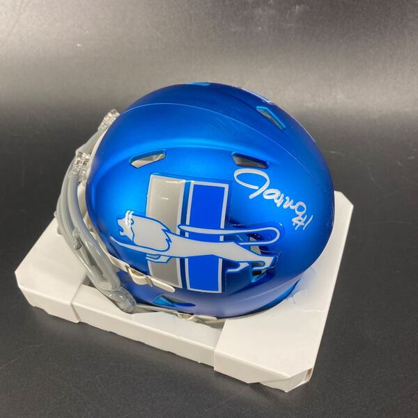 Lions - Jameson Williams Signed Rave Mini Helmet