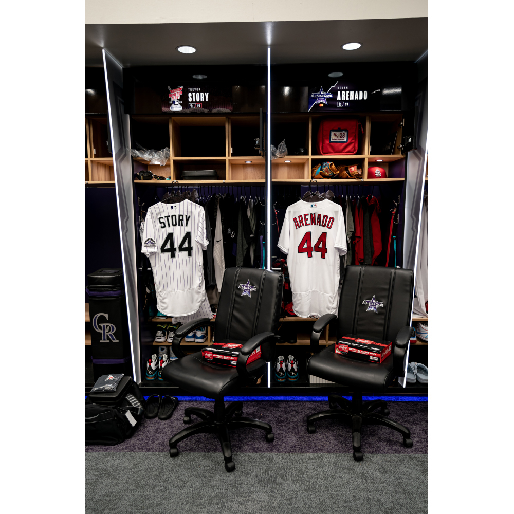 2021 AllStar Game Clubhouse Chair Panel from Nolan Arenado's Locker
