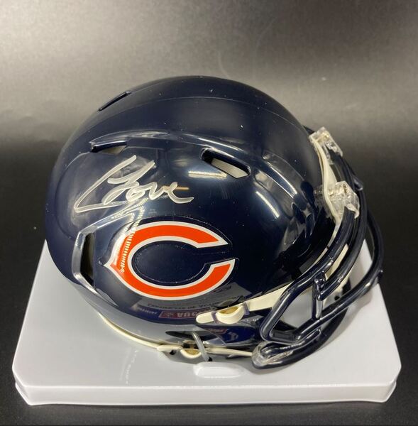 NFL - Bears Colston Loveland Signed Mini Helmet
