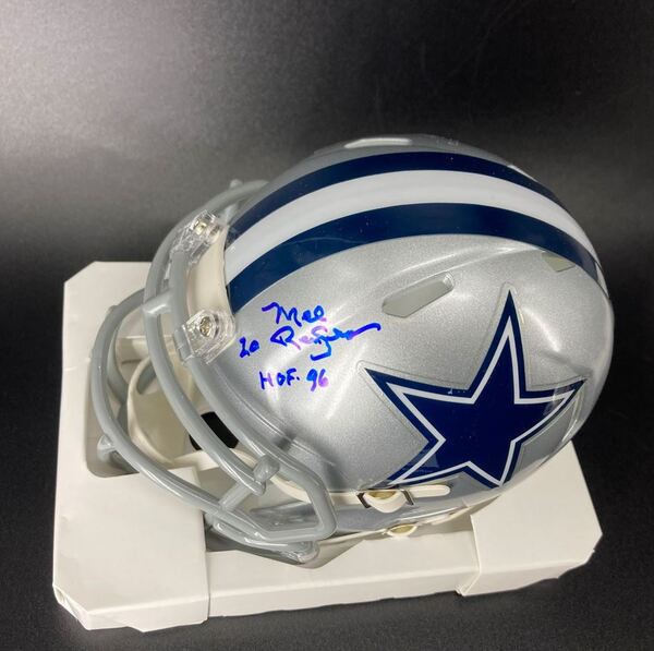 HOF - Cowboys Mel Renfro Signed Mini Helmet