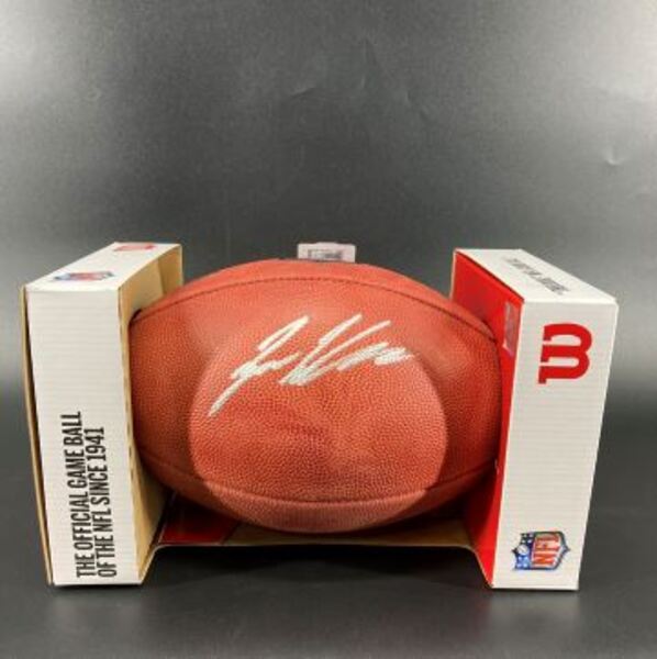 NFL - Raiders Tyree Wilson Signed Authentic Football