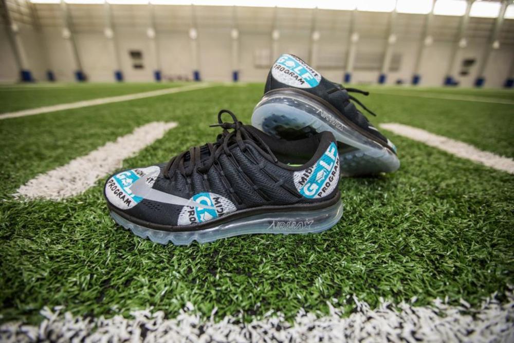 MY CAUSE MY CLEATS - Lions Head Coach Jim Caldwell CUSTOM CLEATS (Week 13 2017) 