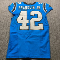 International Series - Panthers Sam Franklin Jr Game Used Jersey (11/10/...