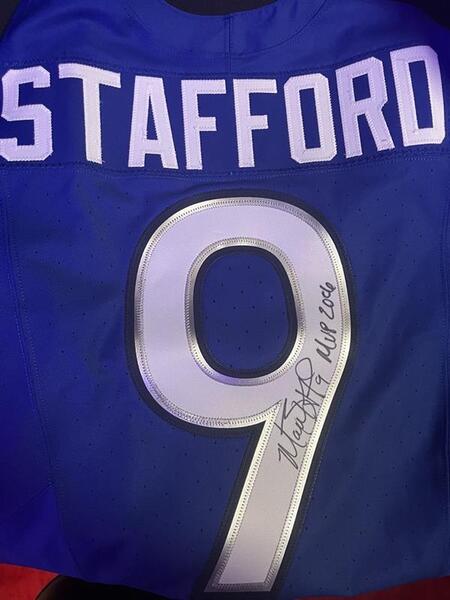 NFL Honors - MVP Matthew Stafford Signed Pro Bowl Jersey with "2026...