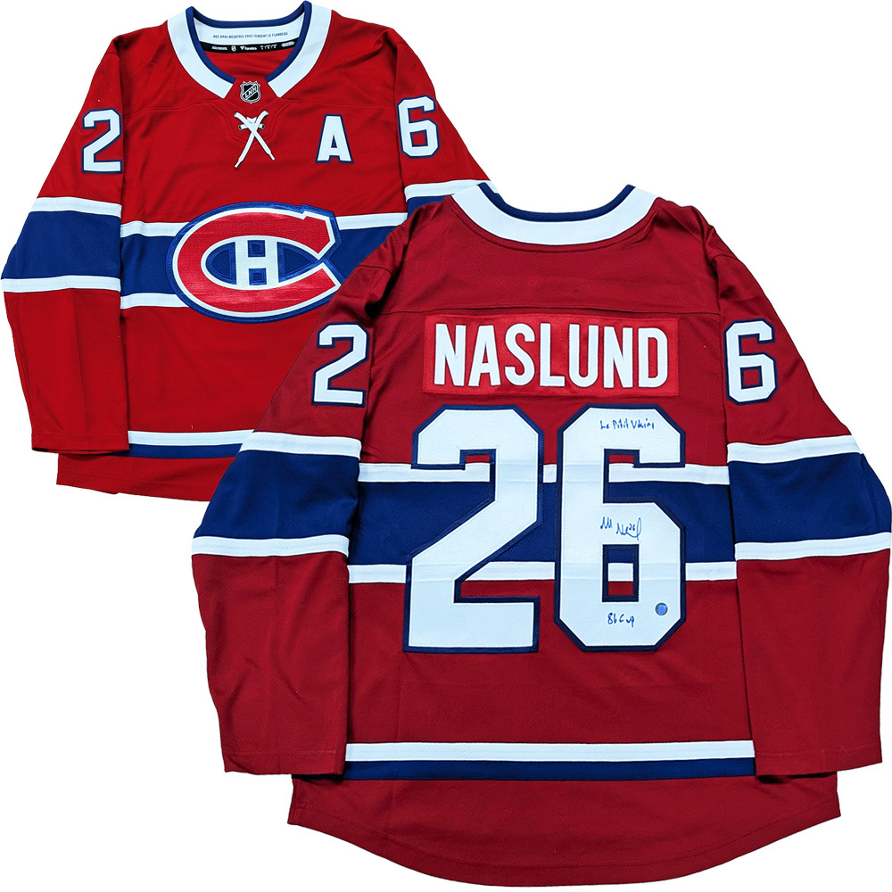 Mats Naslund Autographed Montreal Canadiens Fanatics Breakaway Jersey w/Multiple Inscriptions