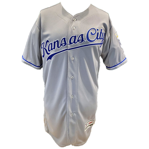 Photo of Kansas City Royals Team-Issued Majestic Jersey - Grey - Choose Your Size!