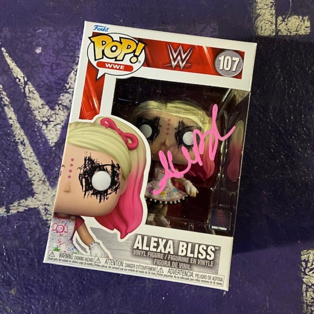 Alexa Bliss SIGNED Funko POP! Vinyl Figure WWE Auction