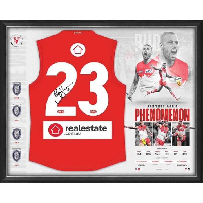 Photo of Buddy Franklin Signed Guernsey Display - Premium Edition #23