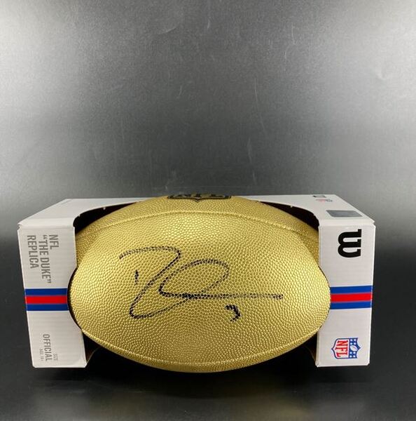 NFL - Chargers Derwin James Signed Gold Composite Football