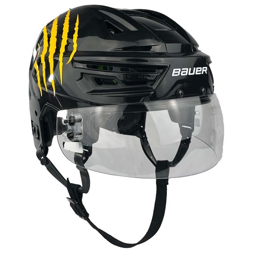 Photo of Game-Used 2026 Stadium Series Bauer Hockey Helmet - Morgan Geekie