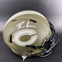 NFL - Bears Roschon Johnson Signed Authentic Salute to Service helmet