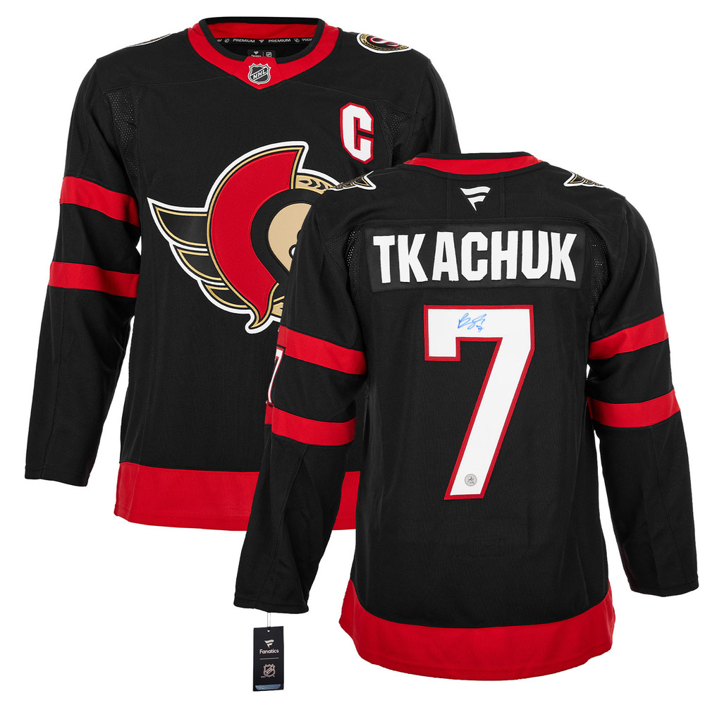 Brady Tkachuk Autographed Ottawa Senators Fanatics Premium Jersey