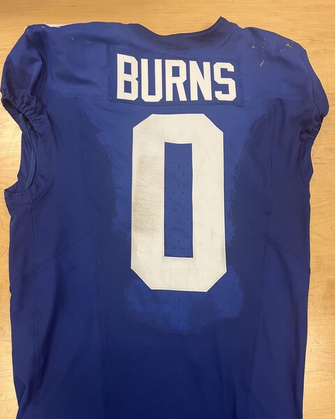 Giants Brian Burns Game-Worn Crucial Catch Jersey 09.28.25