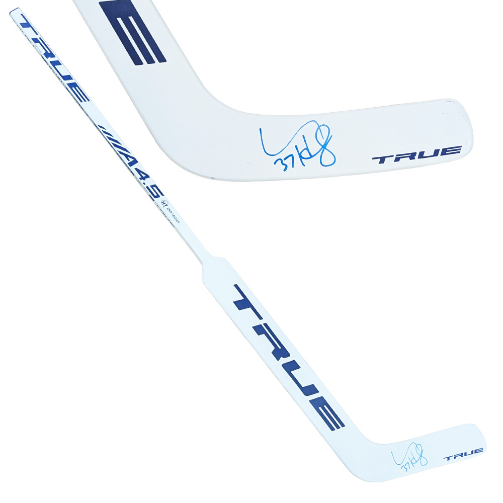 Connor Hellebuyck Autographed Goalie Stick