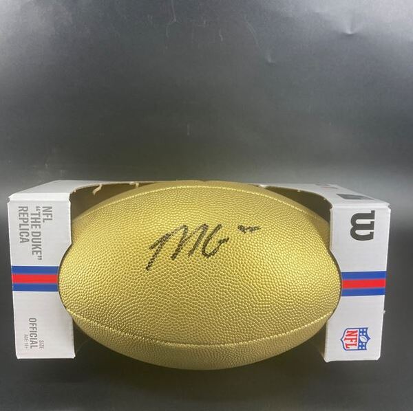 NFL - Browns Mason Graham Signed Gold Composite Football