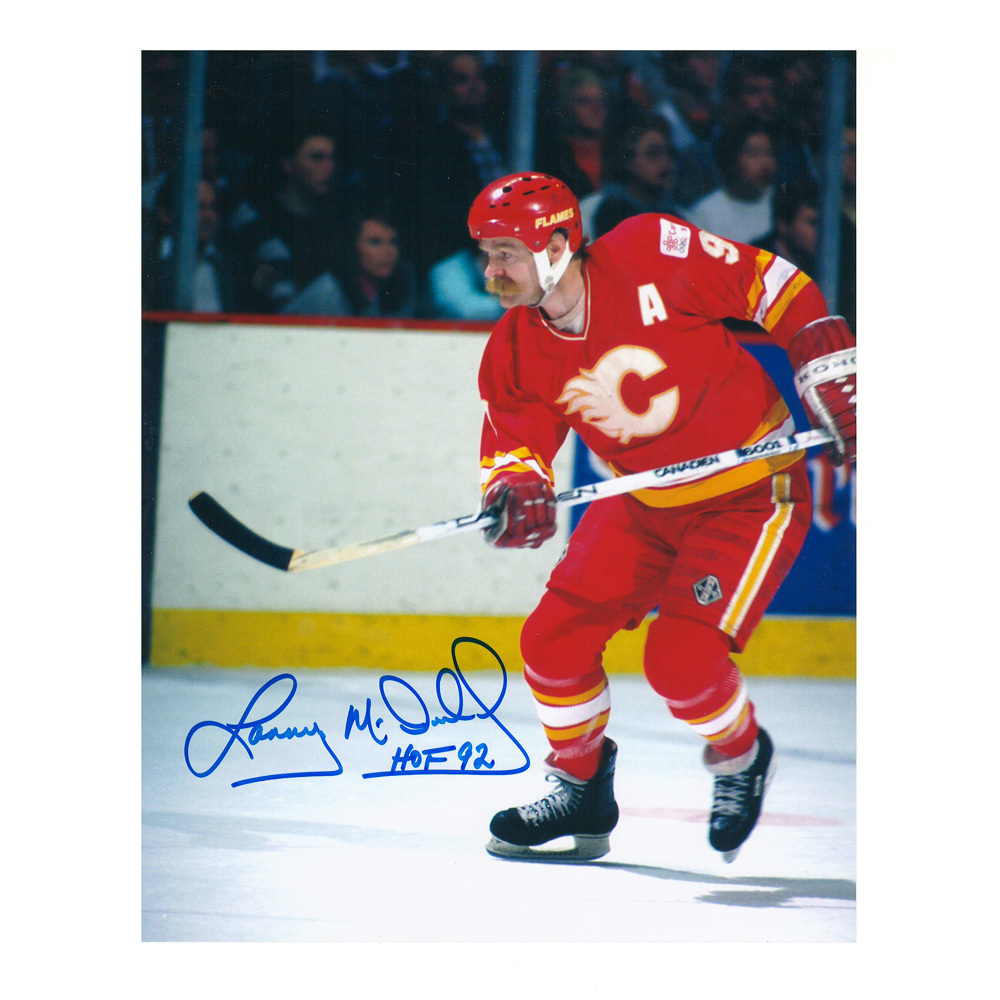 LANNY MCDONALD Signed Calgary Flames 8 X 10 Photo - 70277