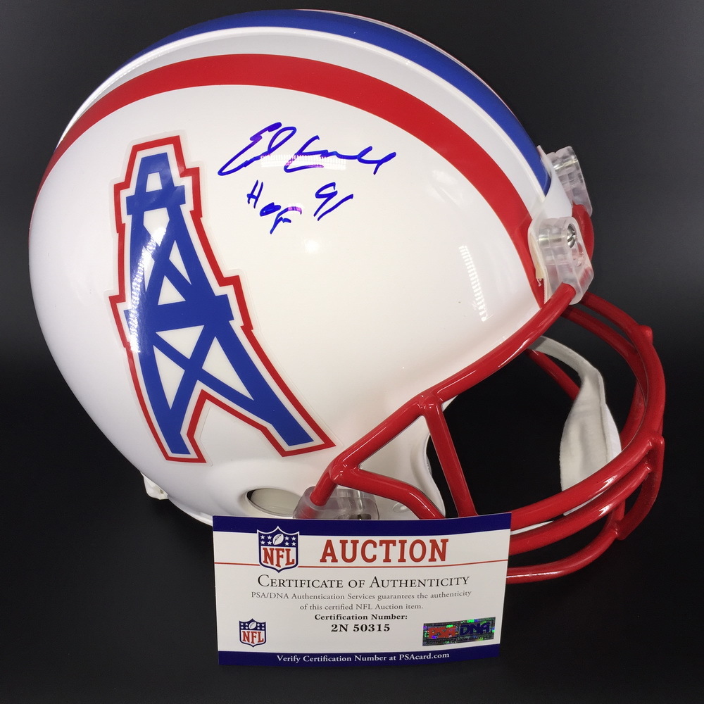 HOF Oilers Earl Campbell Signed Proline Helmet The official auction