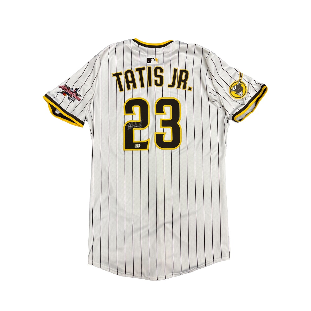 【週末限定割引】 Tatis Jr サインジャージ MLB認証付き Fernando Tatis Jr サインジャージ MLB認証付き - メルカリ