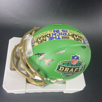 NFL - Panthers Tetairoa McMillan Signed NFL Draft Mini Helmet