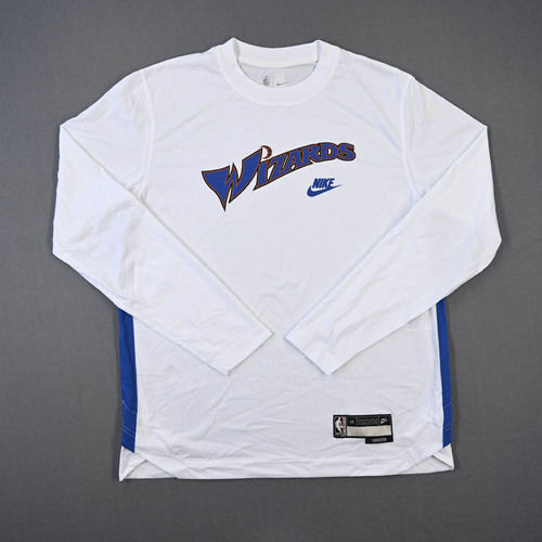 Image of Washington Wizards - Game-Issued City Edition Long-Sleeved Shooting Shirt - 2022-23 NBA Season
