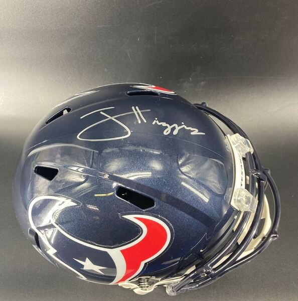 NFL - Texans Jayden Higgins Signed Replica Speed Helmet