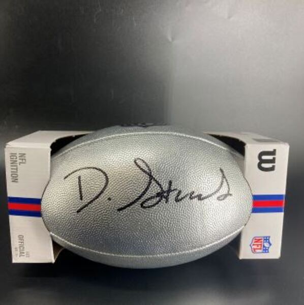 NFL - 49ers De'Zhaun Stribling Signed Silver Composite Football