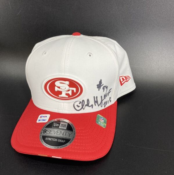 HOF - 49ers Charles Haley Signed 2025 Training Cap Hat